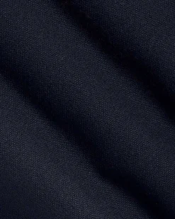 Tapered-Leg Navy Suit Pant
