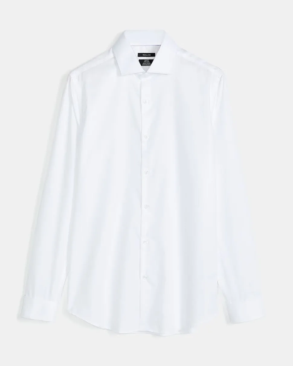 Twill Easy-care Dress Shirt with French Cuff