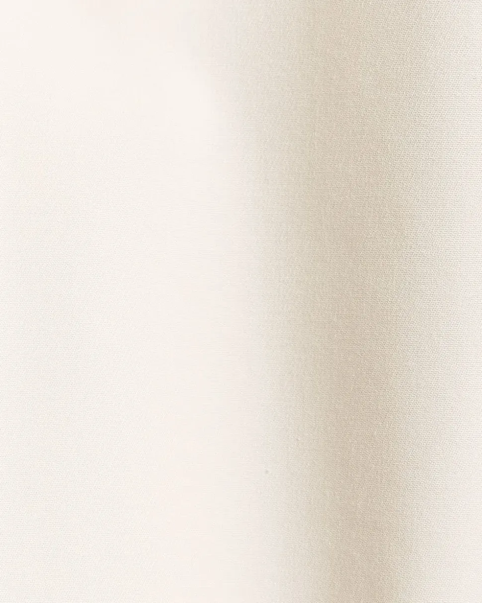 Twill High-Rise Barrel Pant