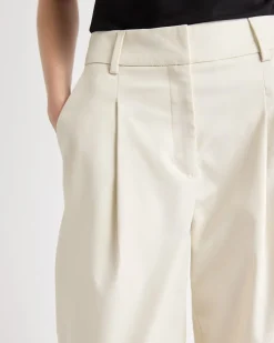 Twill High-Rise Barrel Pant