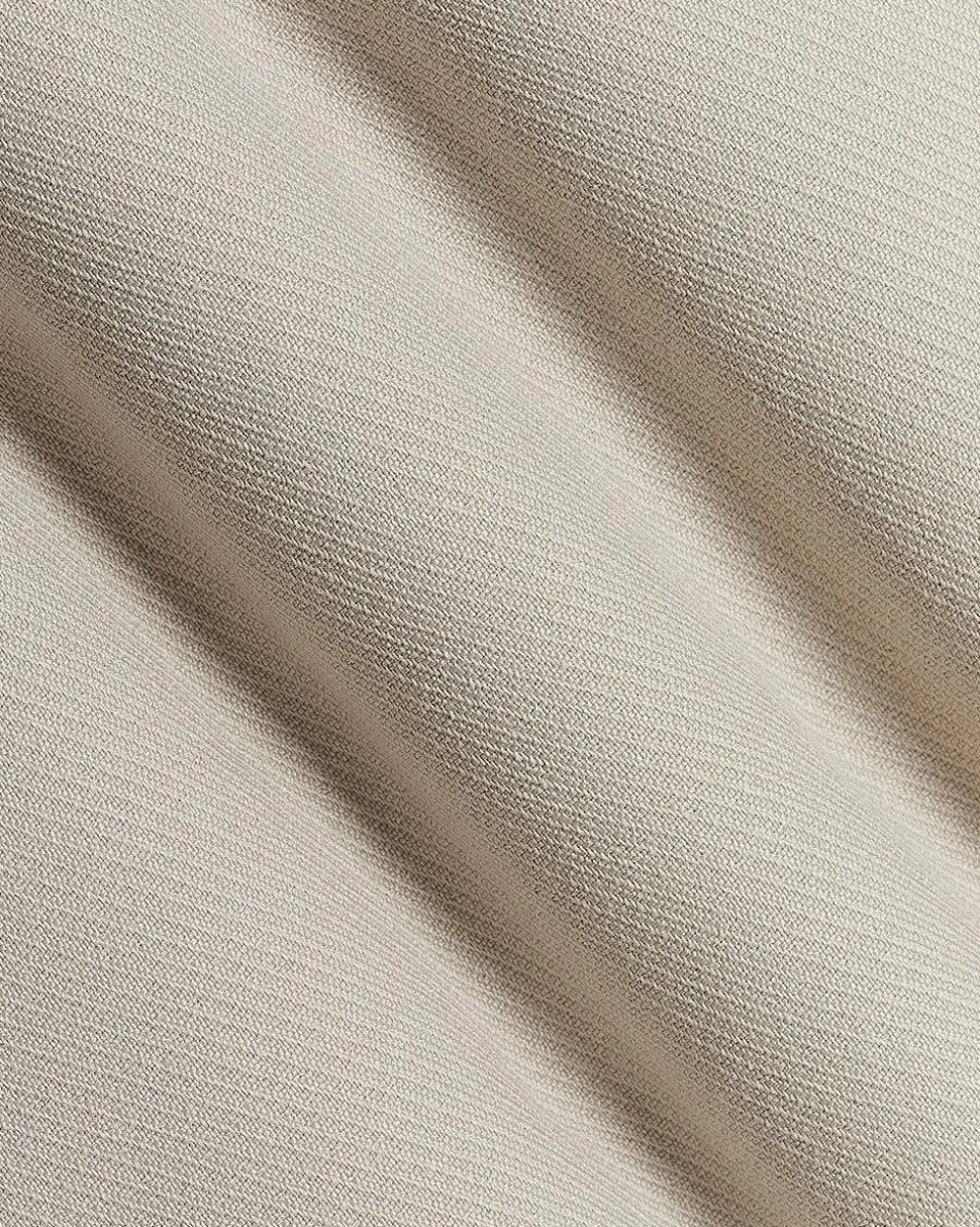 Twill Trench Coat with Shirt Collar