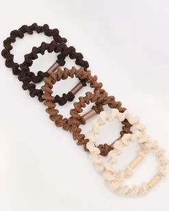 Twisted Hair Elastics - Set of 6
