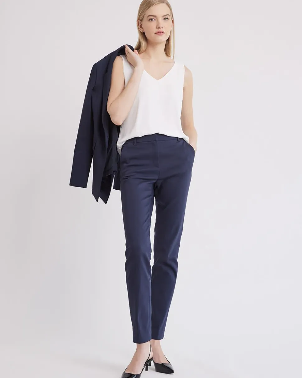 V-Neck Silky Crepe Cami