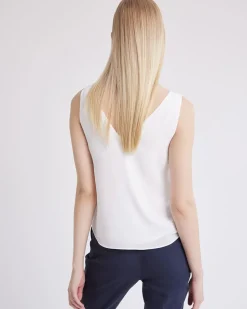 V-Neck Silky Crepe Cami