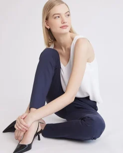 V-Neck Silky Crepe Cami