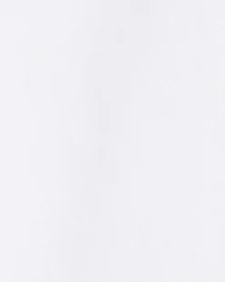 White Extended-Sleeve Poplin Bib Blouse with Shirt Collar