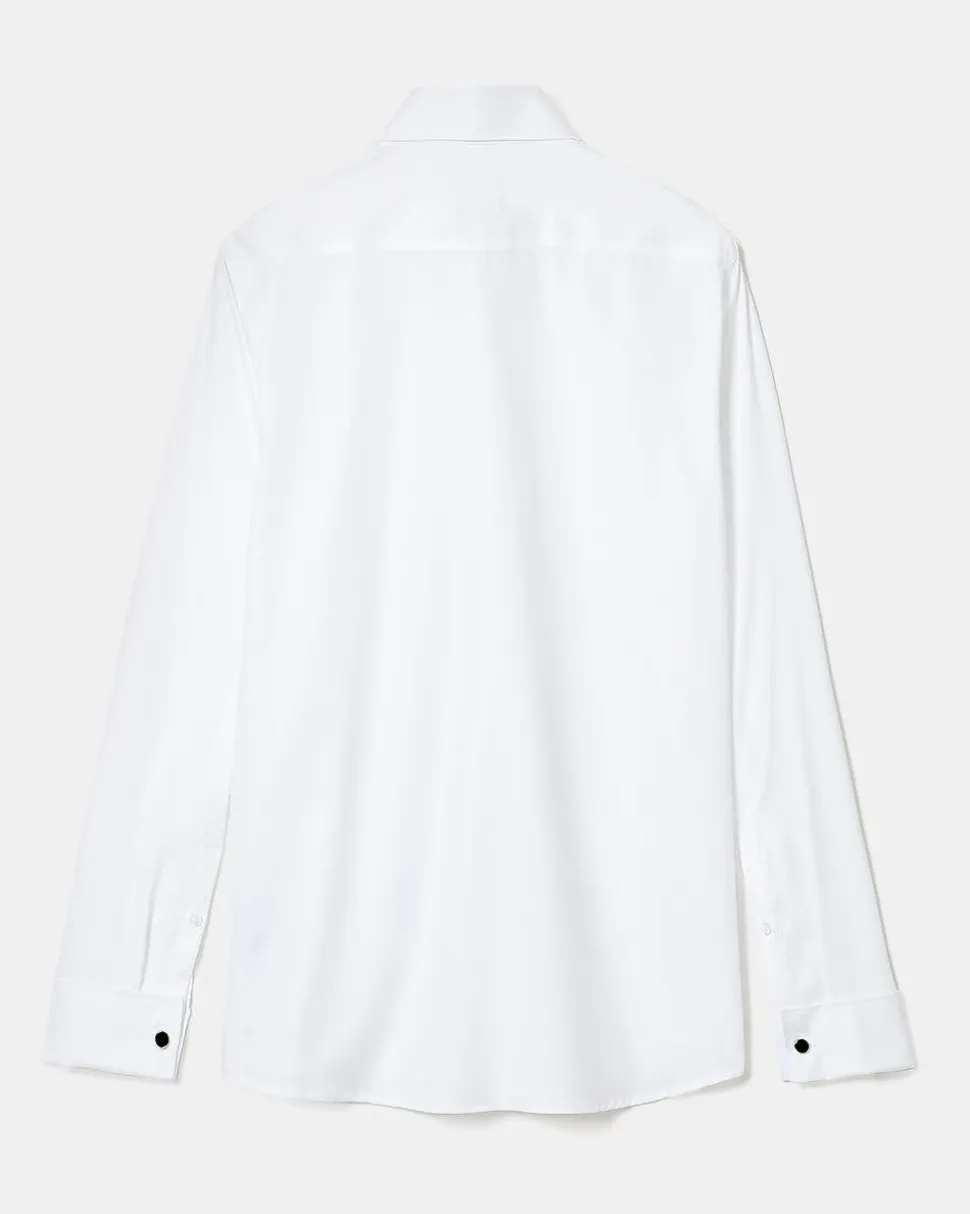 White Tuxedo Dress Shirt