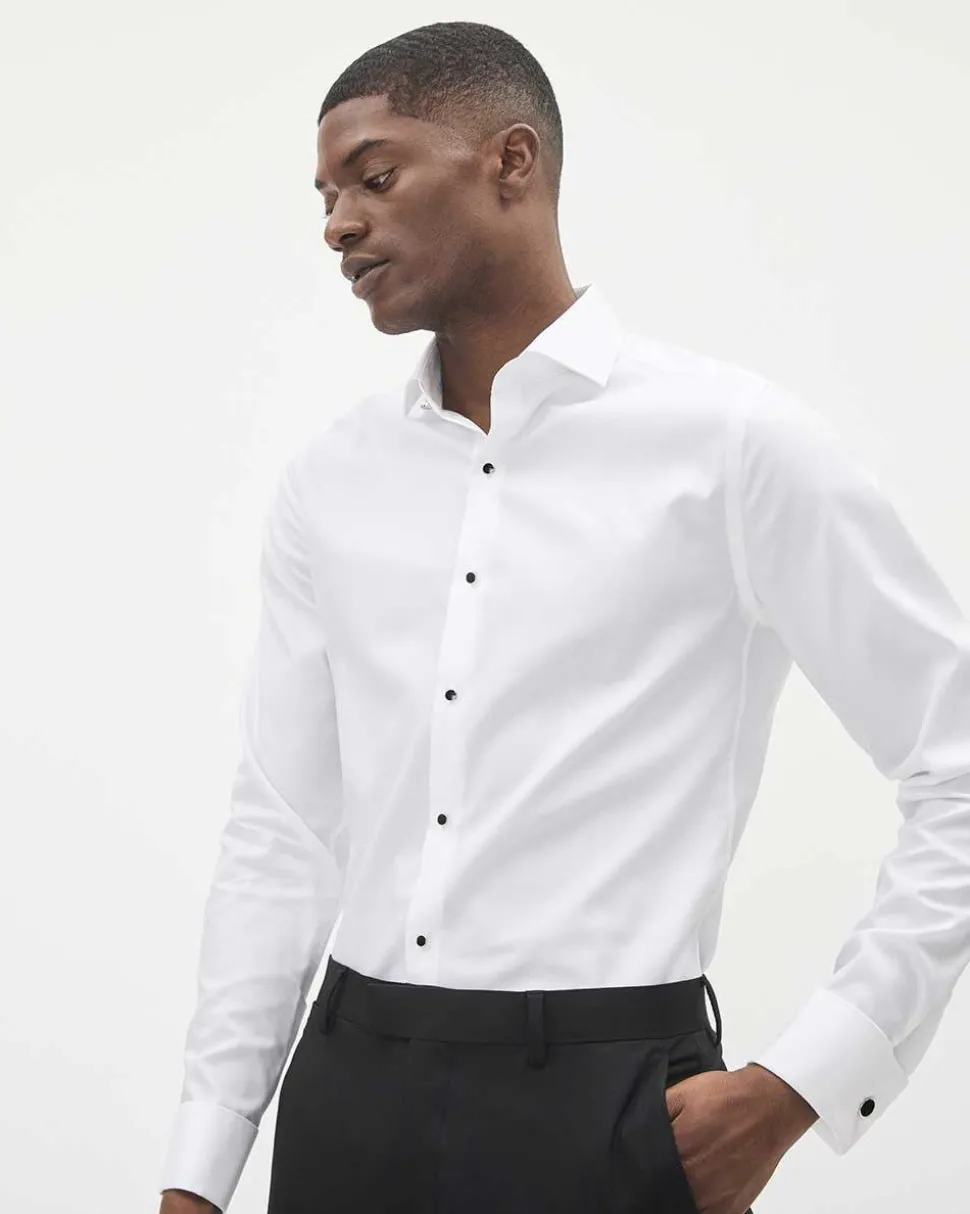 White Tuxedo Dress Shirt