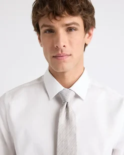 Wide Beige Textured Tie