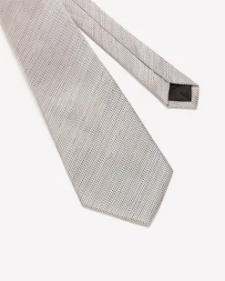 Wide Beige Textured Tie