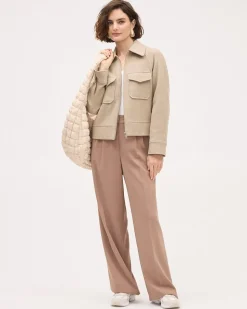 Wool-Blend Utility Jacket